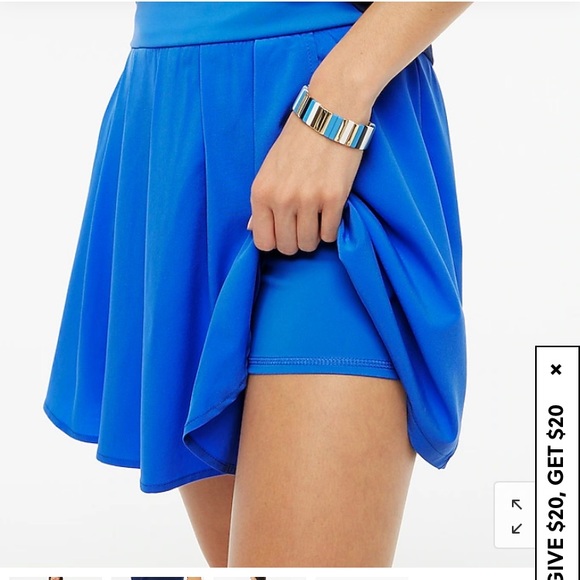 NWT! J Crew pleated athletic skirt! - Picture 2 of 10